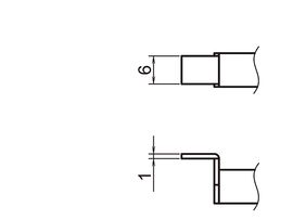 HAKKO Replacement Hot Tweezer Tips A1391, Tip for the FX-888DX / FX-8804, 950 SMD